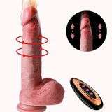 Pênis Realístico em Silicone Líquido com Vai e Vem / Rotativo e Aquecimento – 21,5 x 4,2 – Doce Malícia