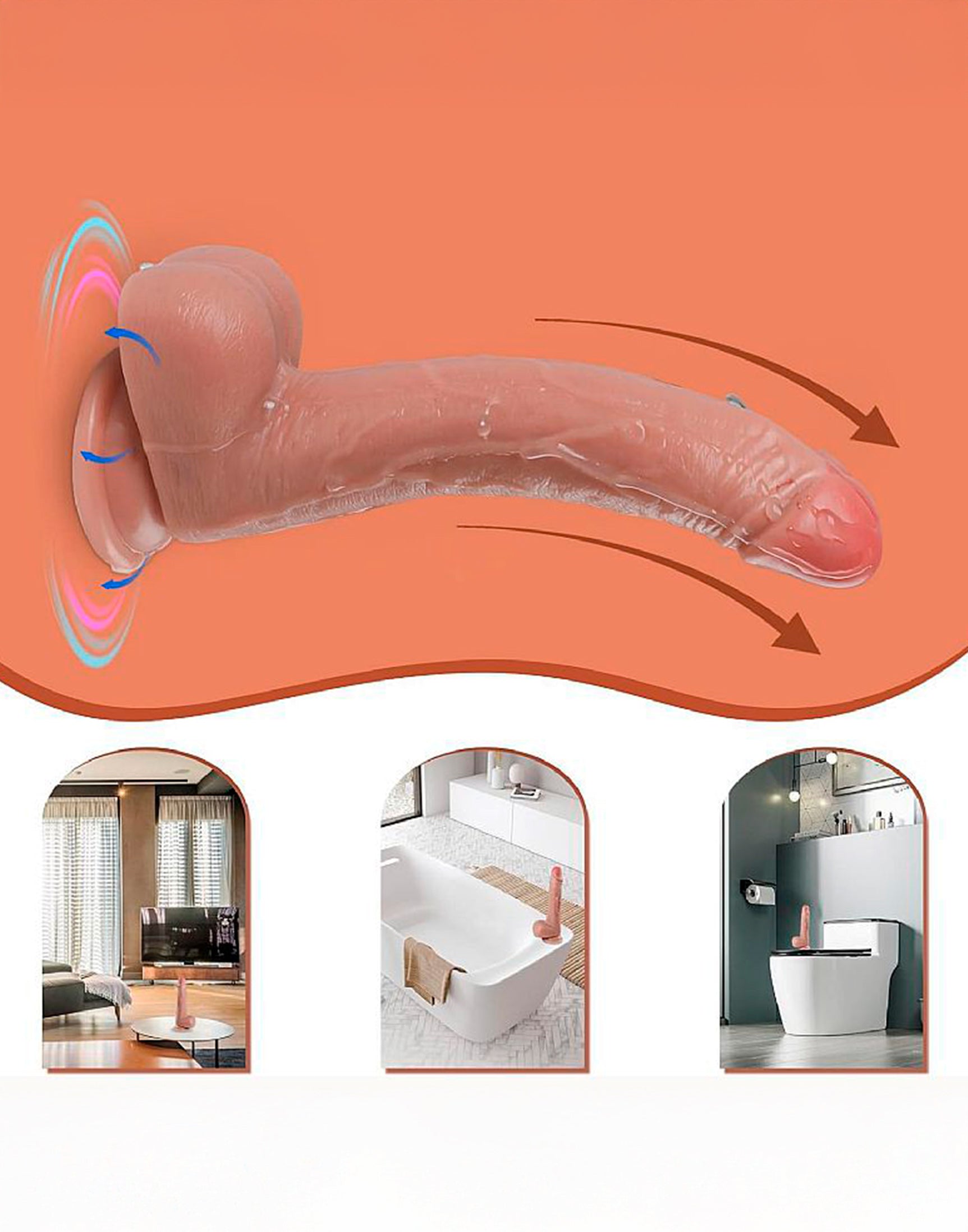 Pênis Super Realístico – 21.0×3.6 em Quantidade – Doce Malícia