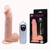 Pênis Vai e Vem 7 Vibros em Silicone Ultra Macio – Pretty Love – 15 x 3,5 cm – Doce Malícia
