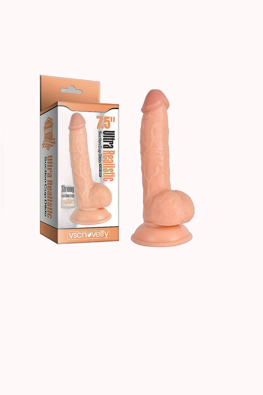 Pênis Ultra Realístico com Ventosa – 19,0 X 3,5 cm – Doce Malícia