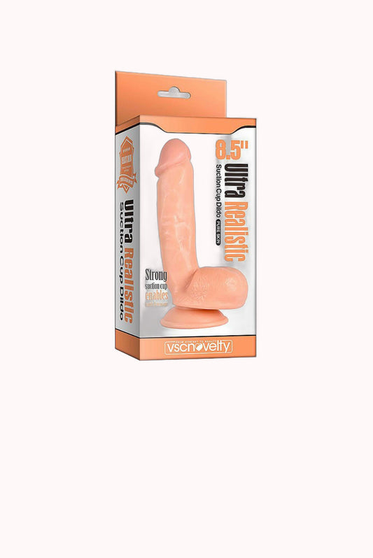 Pênis Ultra Realístico com Ventosa e Textura de Veias – 21,0×4,5CM – Doce Malícia