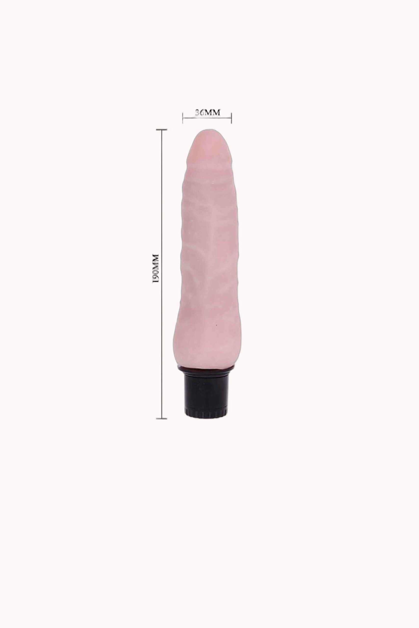 Pênis em CyberSkin com Vibro Textura da Pele – 19 x 3,6cm – Doce Malícia