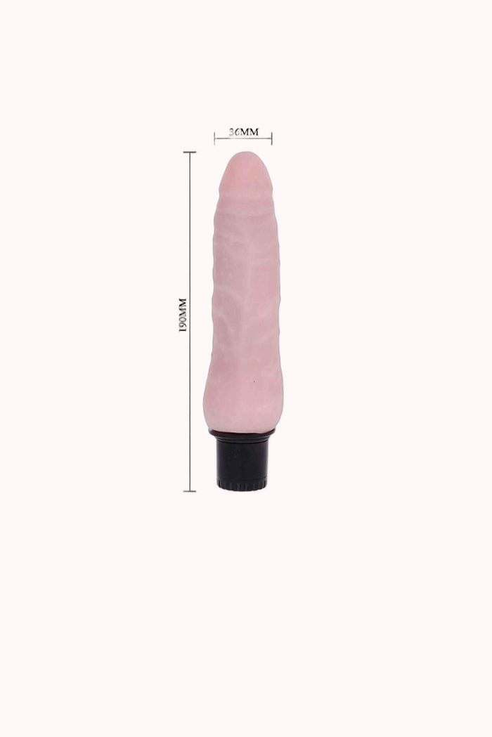 Pênis em CyberSkin com Vibro Textura da Pele – 19 x 3,6cm – Doce Malícia — Doce Malícia
