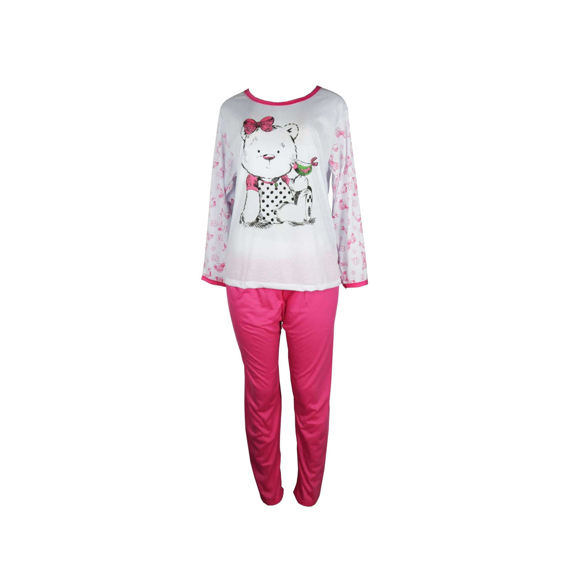 Pijama Feminino Longo em cores sortidas – Doce Malícia