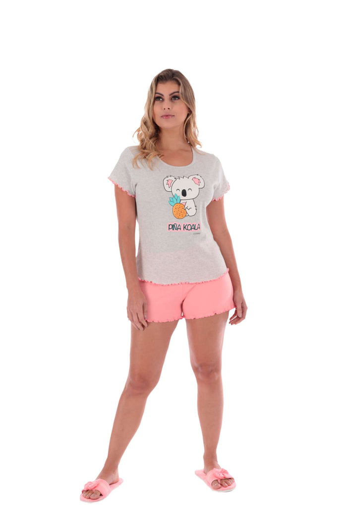 Pijama feminino manga curta – Doce Malícia — Doce Malícia
