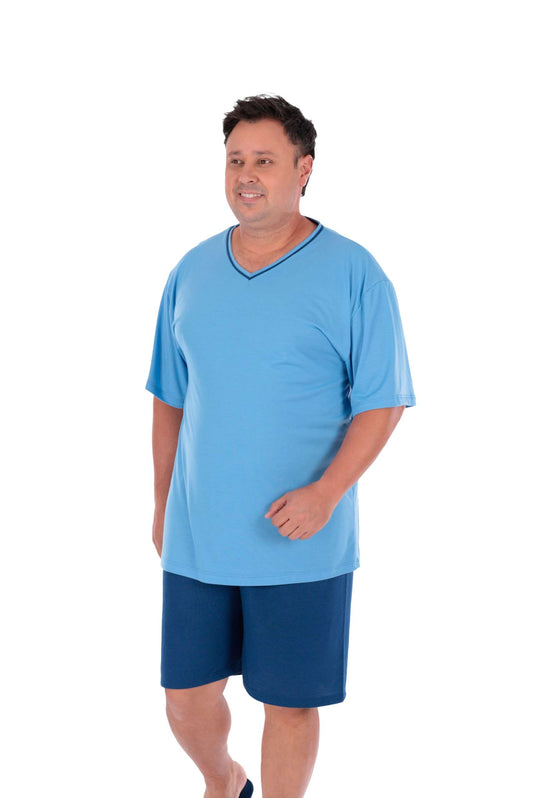Pijama masculino plus size em azul-Marinho – Doce Malícia