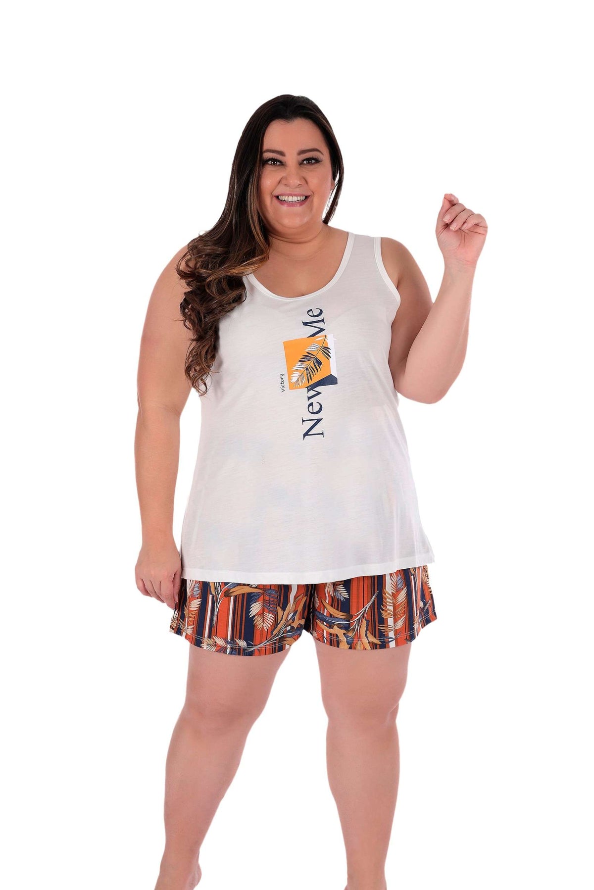 Pijama Plus Size em bege – Doce Malícia