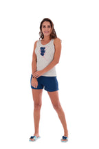 Pijama Regata Feminino em azul-Marinho – Doce Malícia