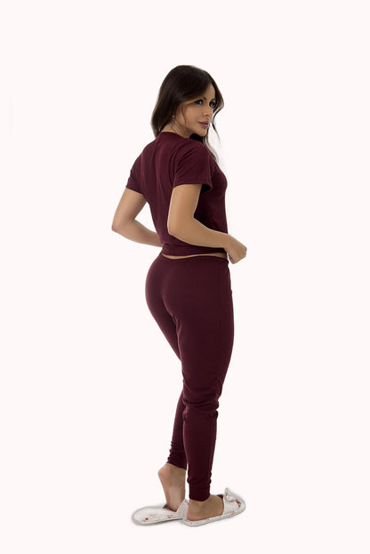 Pijama Canelado Calça Longa – Doce Malícia