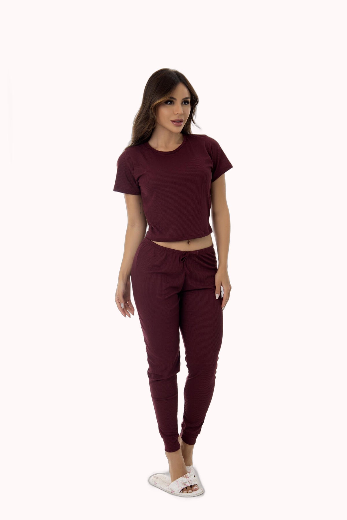 Pijama Canelado Calça Longa – Doce Malícia