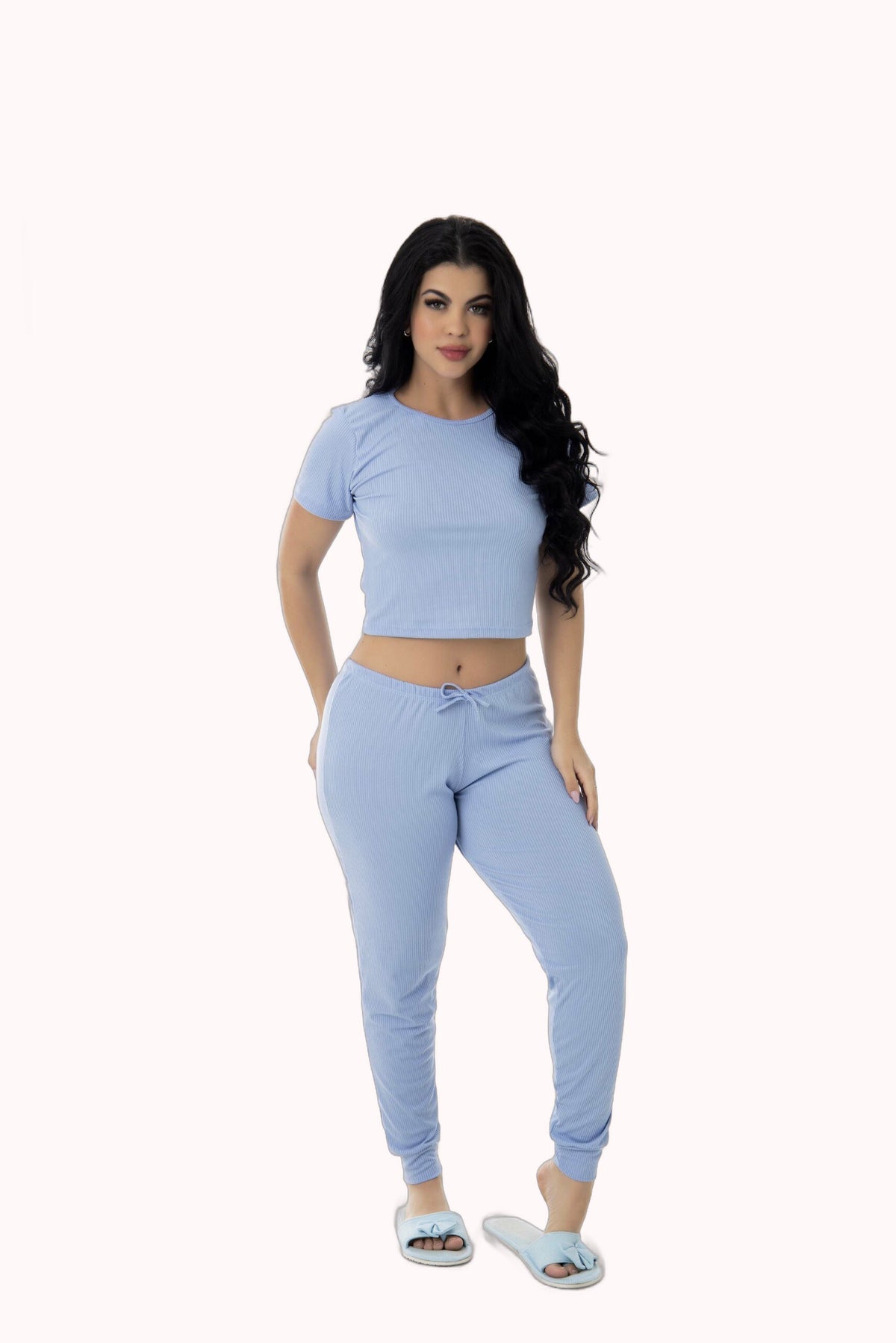 Pijama Canelado Calça Longa – Doce Malícia