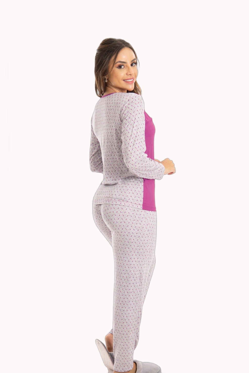 Pijama Longo Feminino em Suede Lily Odalisca – Doce Malícia