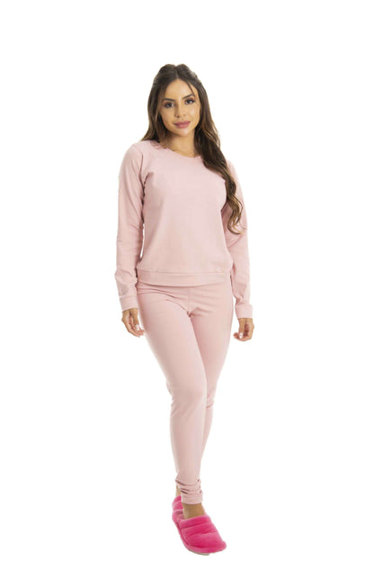 Pijama Liso de Algodão em cinza – Doce Malícia