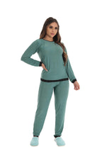 Pijama Longo Feminino em azul – Doce Malícia