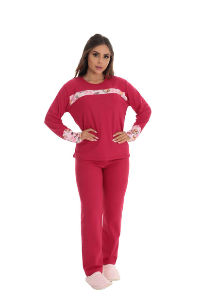 Pijama Longo Feminino Peluciado em Frozen – Doce Malícia