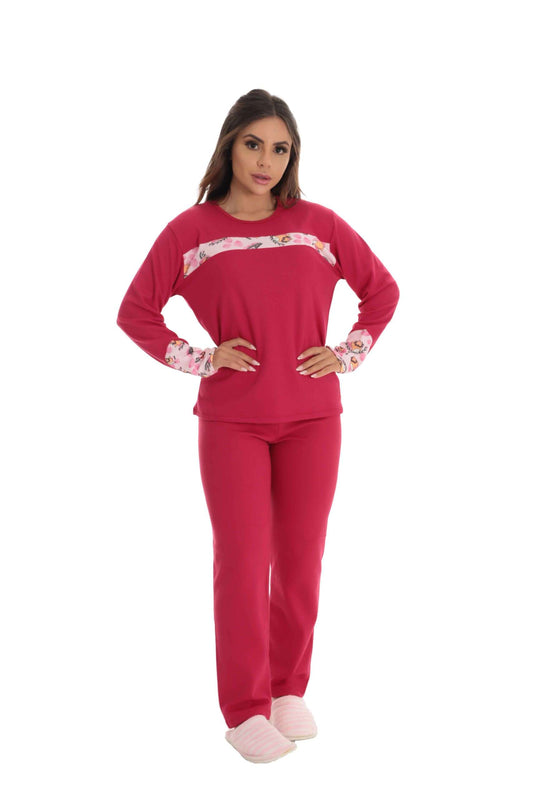 Pijama Longo Feminino Peluciado em Frozen – Doce Malícia