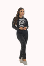 Pijama Longo Feminino em suede – Doce Malícia