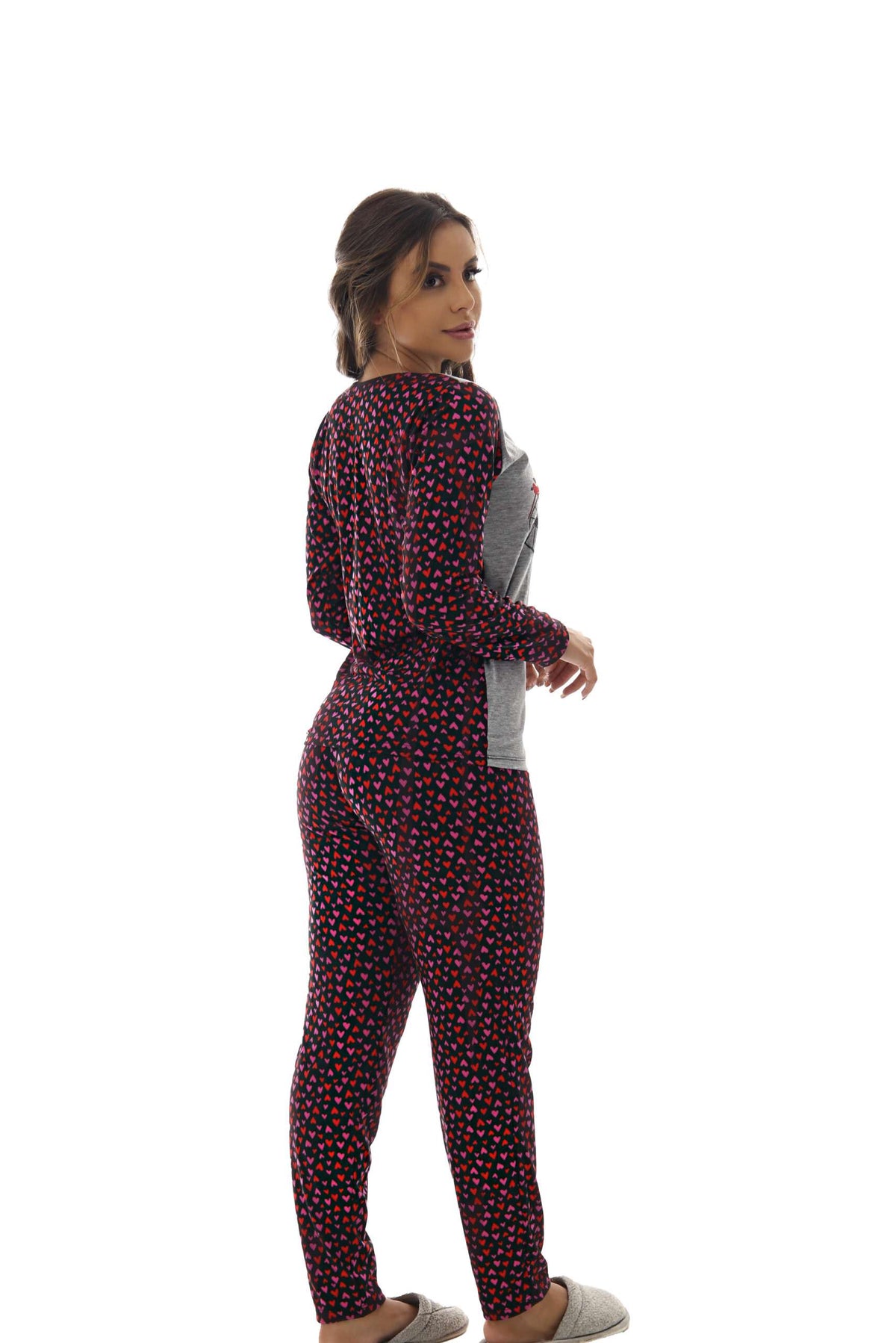Pijama Longo Feminino em suede em azul claro – Doce Malícia