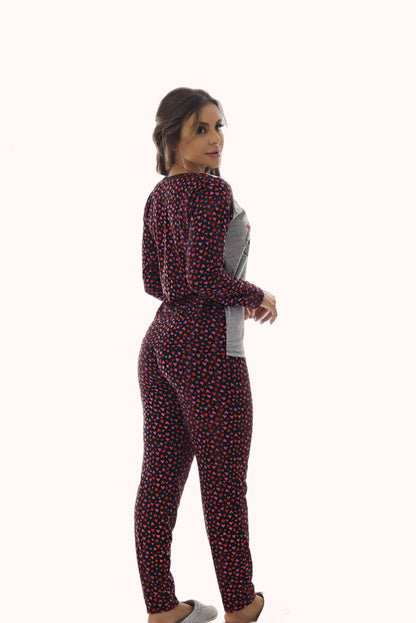 Pijama Longo Feminino em suede – Doce Malícia