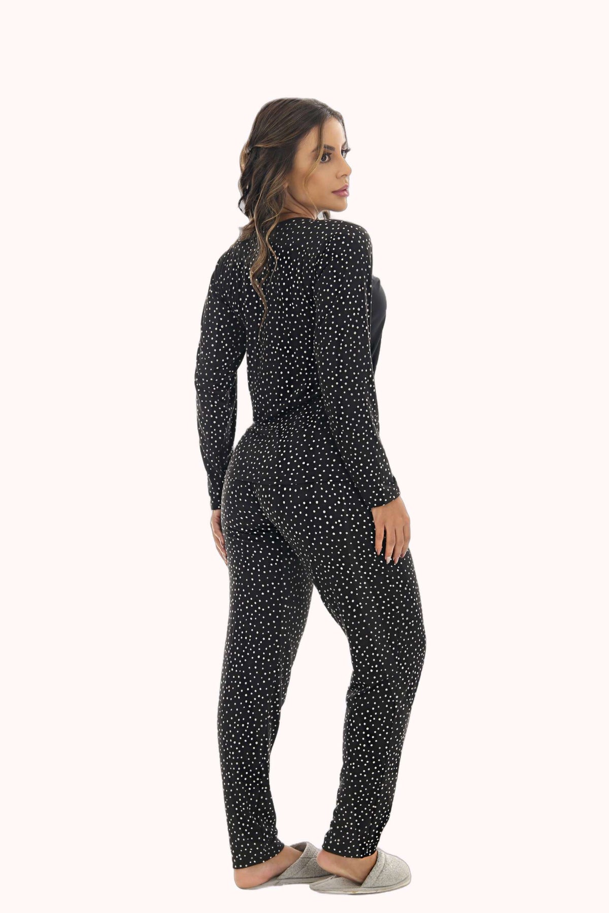 Pijama Longo Feminino em suede – Doce Malícia