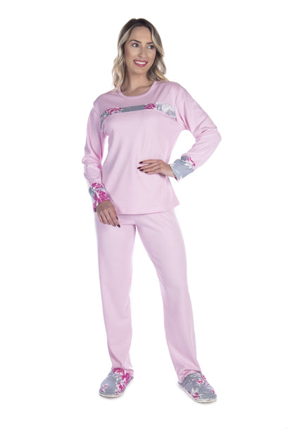 Pijama Longo Feminino Peluciado em Frozen – Doce Malícia