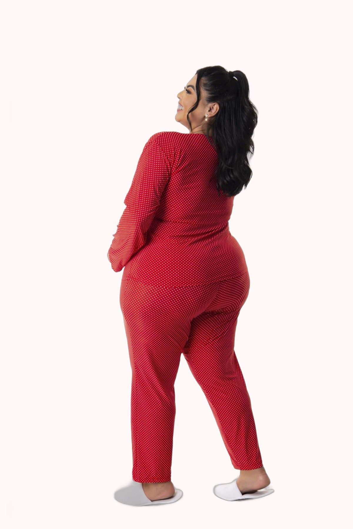 Pijama Longo Feminino Plus Size – Doce Malícia