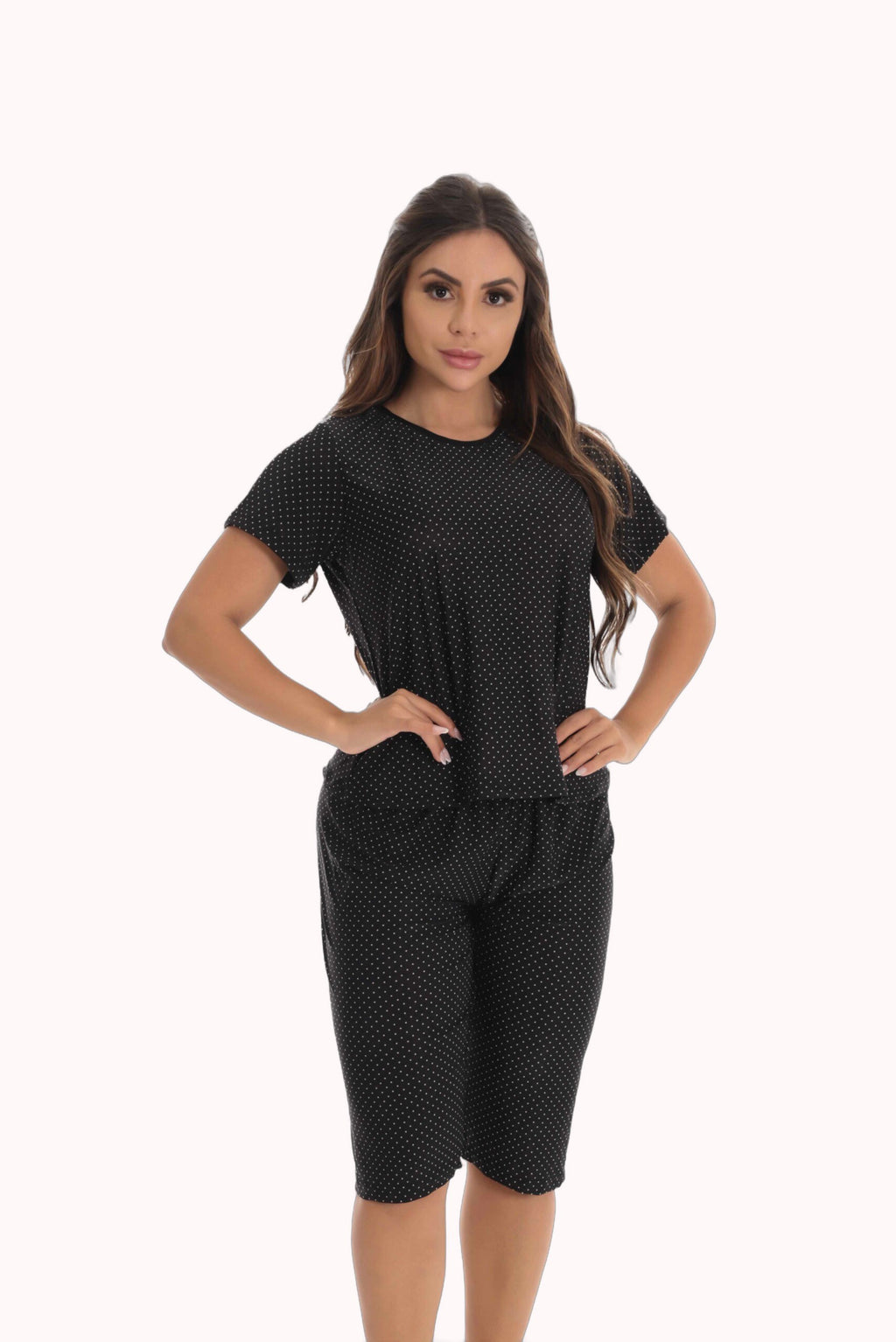 Pijama pescador em poá – Doce Malícia