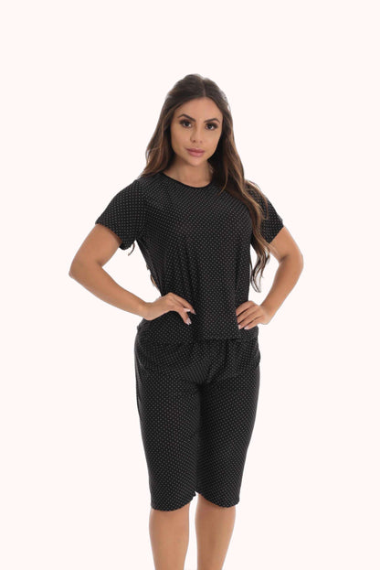 Pijama pescador em poá – Doce Malícia