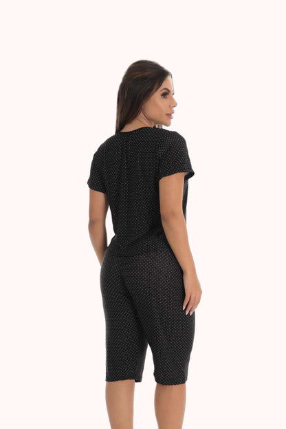 Pijama pescador em poá – Doce Malícia