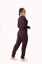 Pijama em Suede Canelado Estampado – Doce Malícia