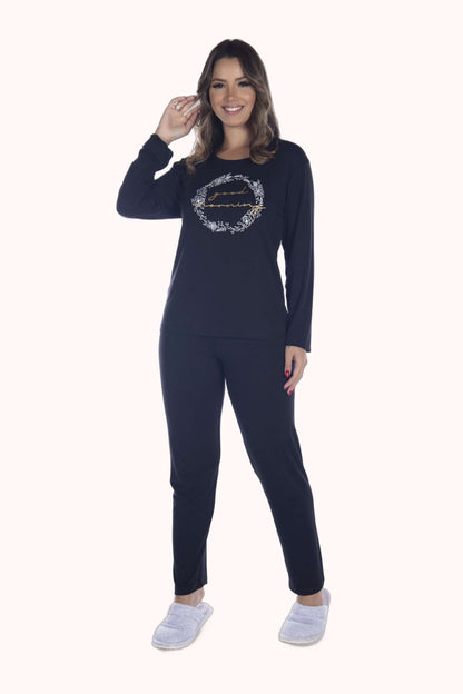 Pijama Suede Liso – Doce Malícia