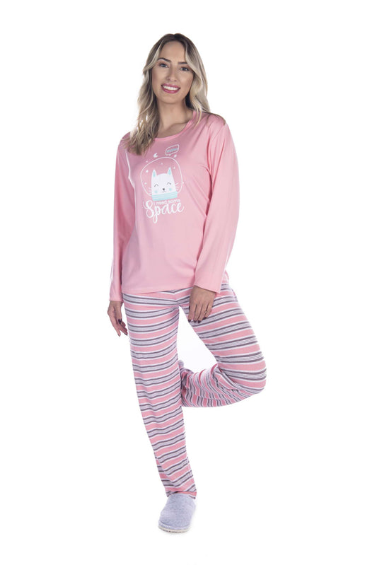Pijama Suede Listrado em Frozen – Doce Malícia