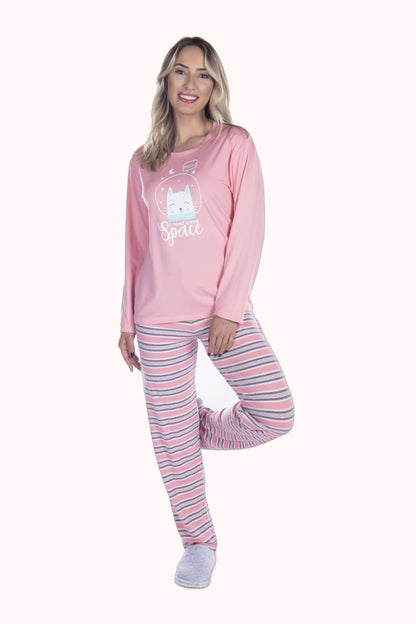 Pijama Suede Listrado – Doce Malícia