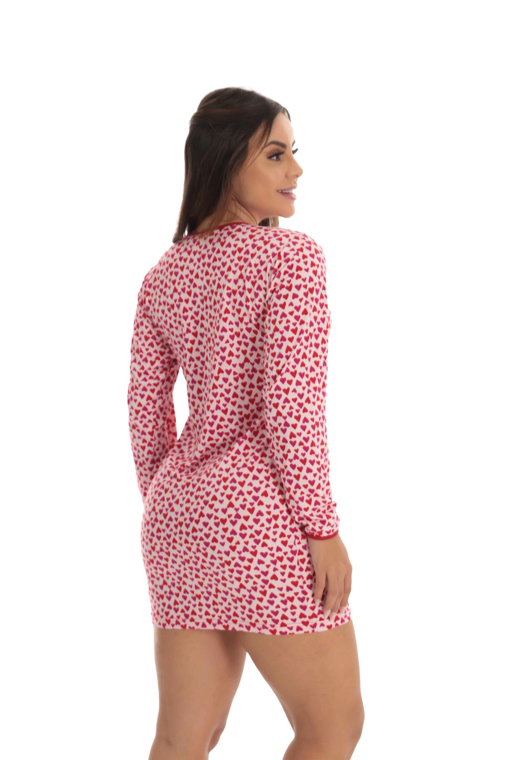 Pijama Vestido Estampado em azul claro – Doce Malícia