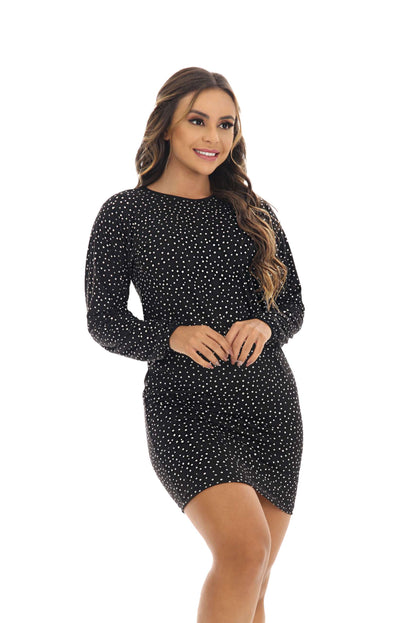 Pijama Vestido Estampado em azul claro – Doce Malícia