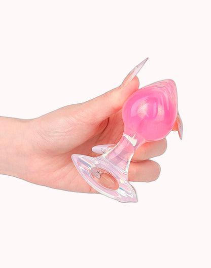 Plug Anal em Silicone Fluorescente Tamanho M – 9,6 x 3,9 – Doce Malícia