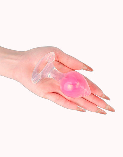 Plug Anal em Silicone Fluorescente Tamanho M – 9,6 x 3,9 – Doce Malícia