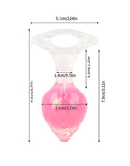 Plug Anal em Silicone Fluorescente em rosa pink – Doce Malícia