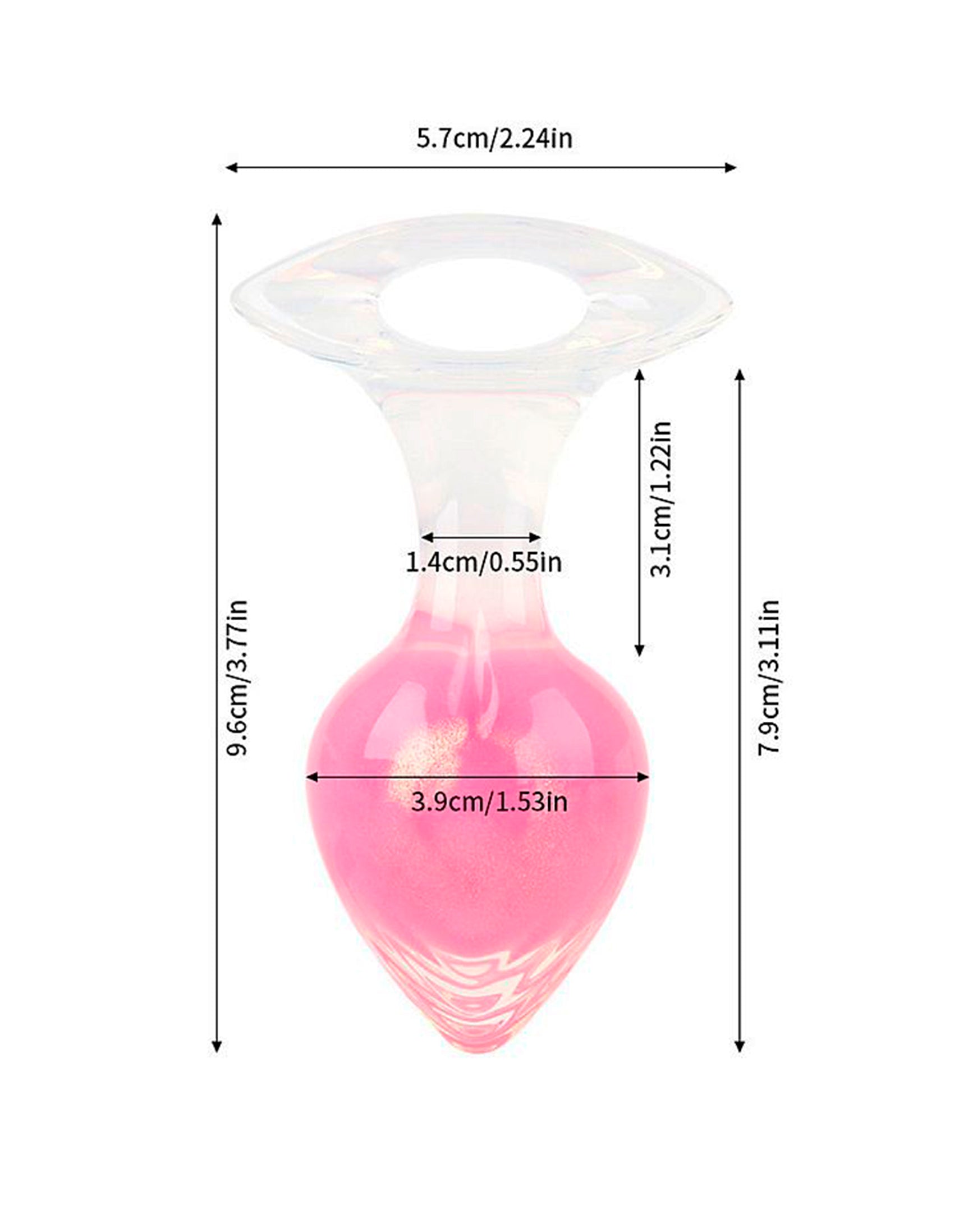 Plug Anal em Silicone Fluorescente em rosa pink – Doce Malícia