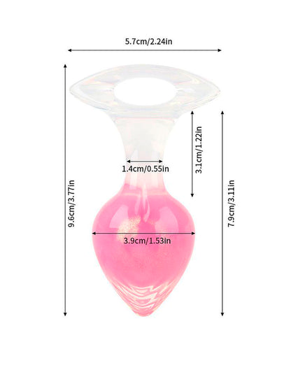 Plug Anal em Silicone Fluorescente em rosa pink – Doce Malícia