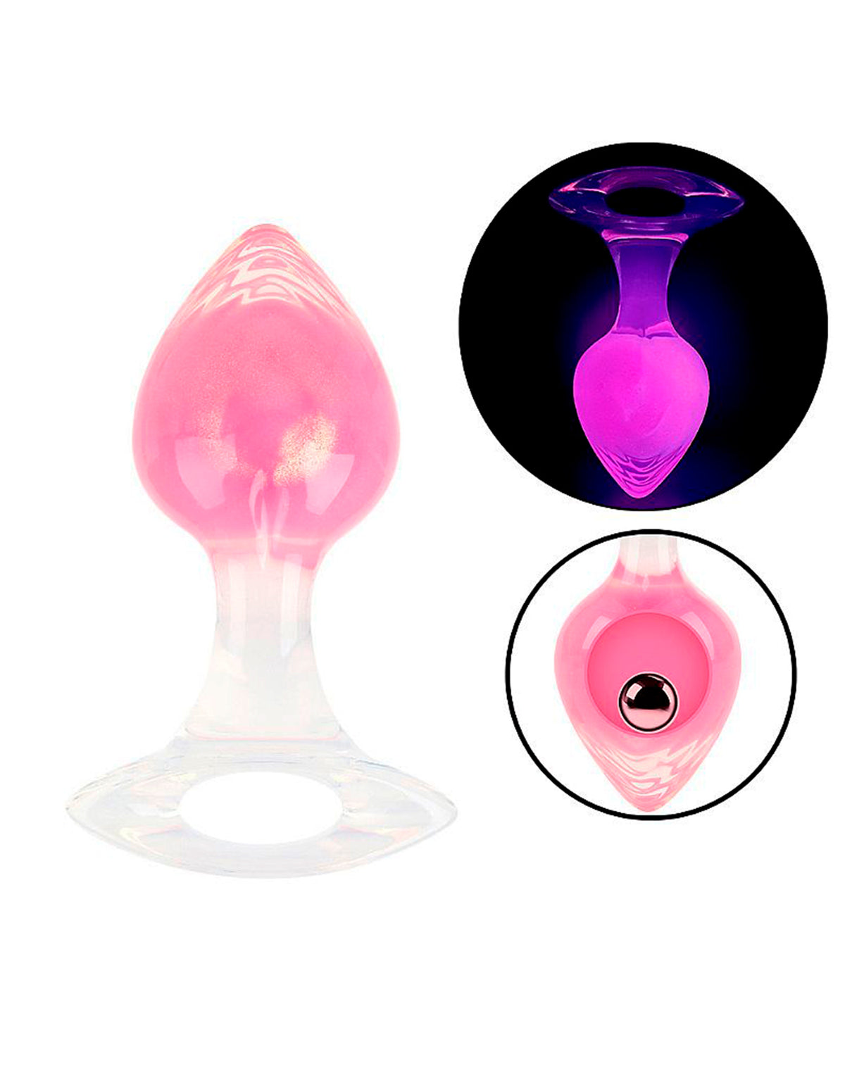 Plug Anal em Silicone Fluorescente em rosa pink – Doce Malícia