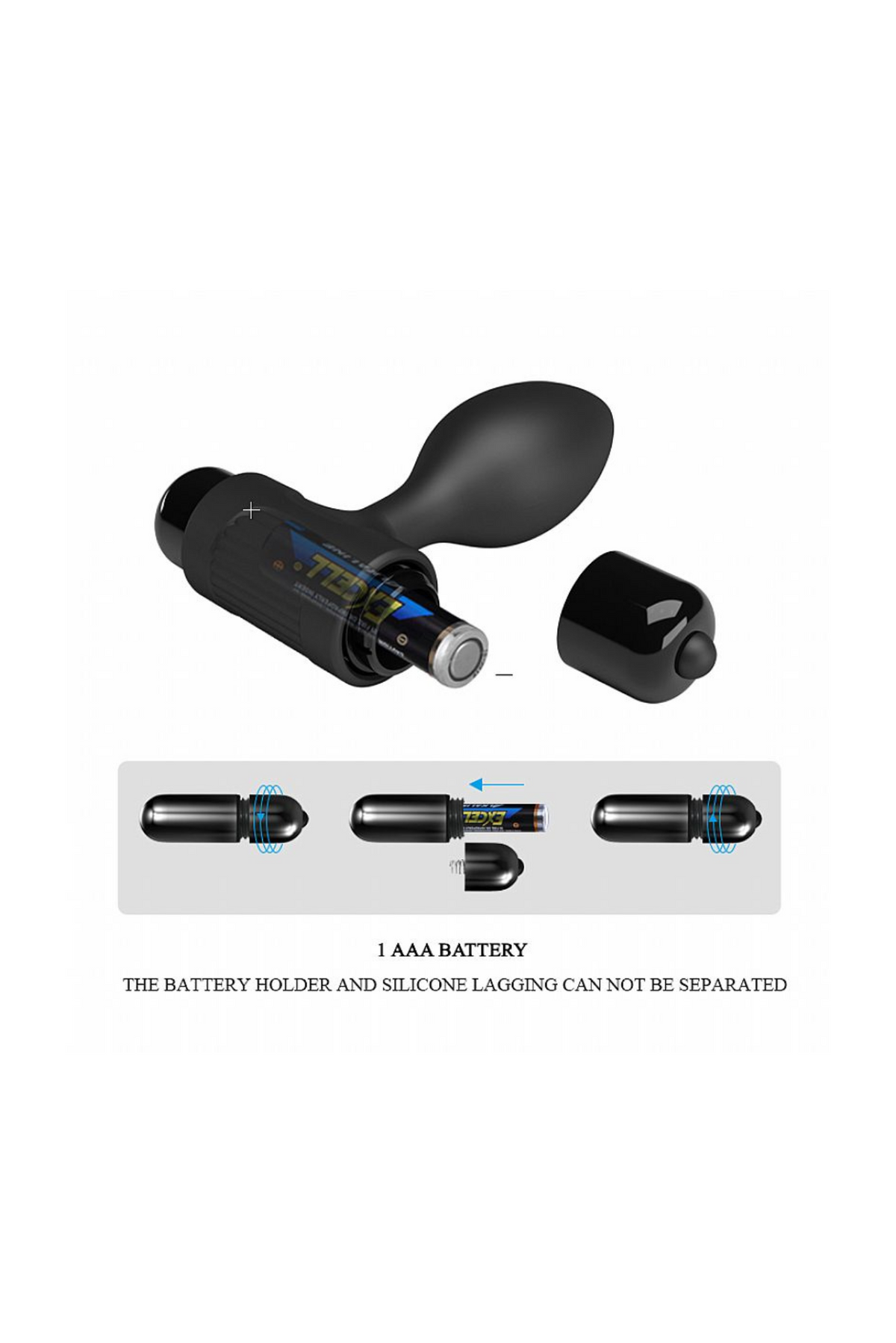Plug Anal Butt Plug em Preto – Doce Malícia