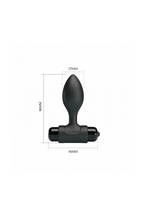 Plug Anal Butt Plug em Preto – Doce Malícia