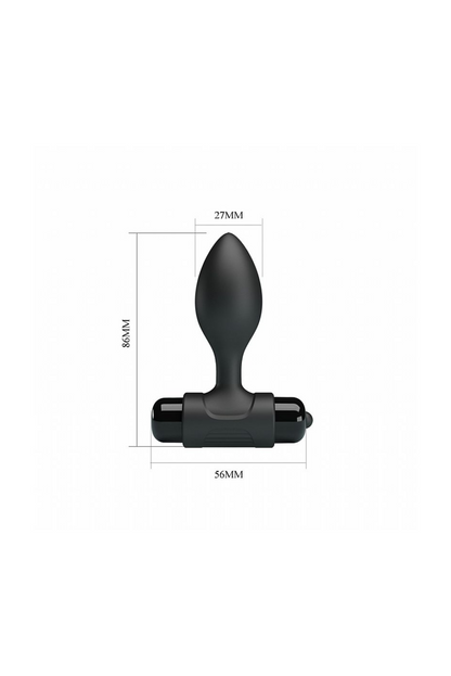 Plug Anal Butt Plug em Preto – Doce Malícia
