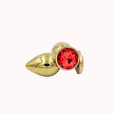 Plug Anal de Aço Dourado com Joia – Doce Malícia