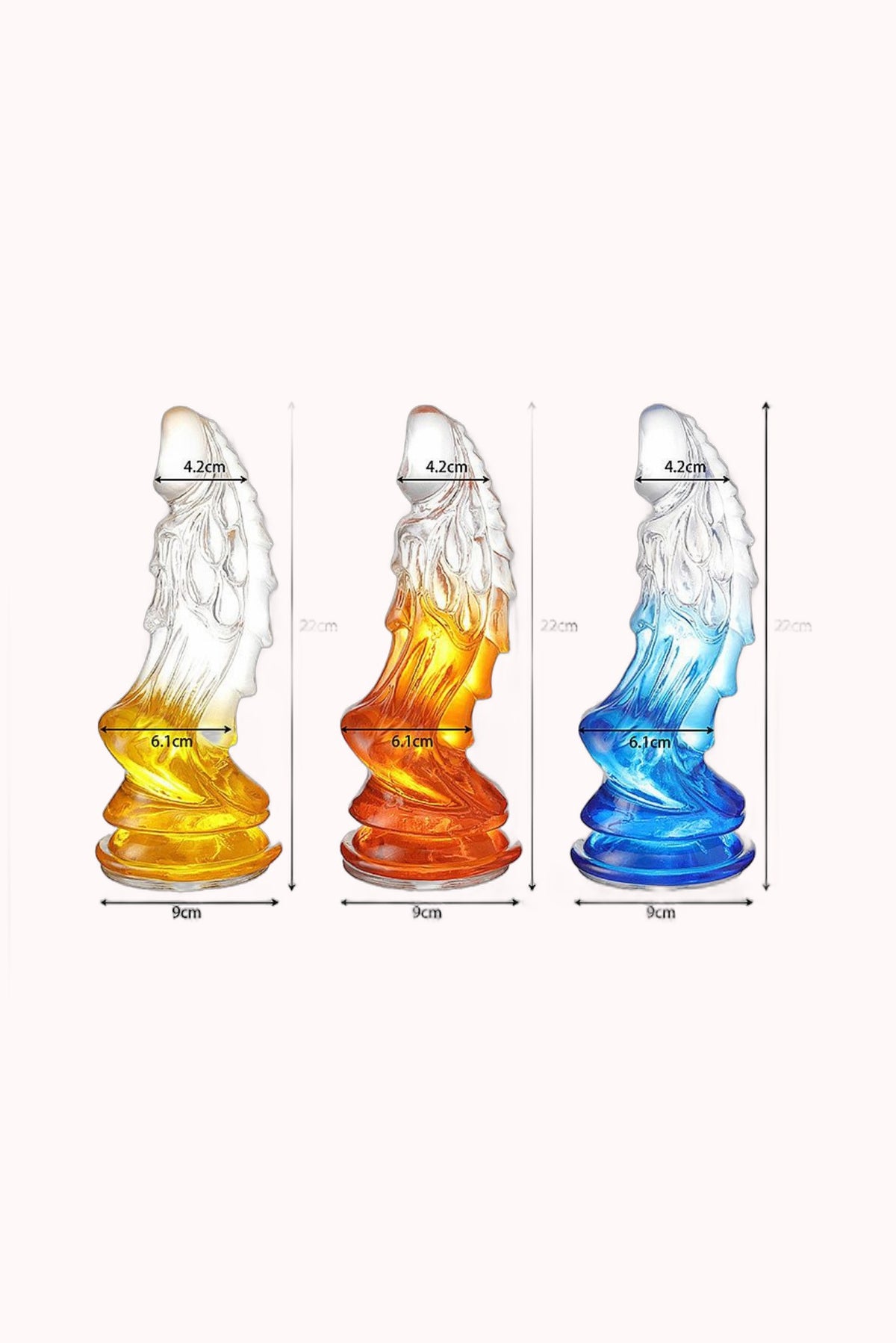 Plug Anal Master em Silicone Colorido Dildo – 22,0cm X 6,7cm – Doce Malícia