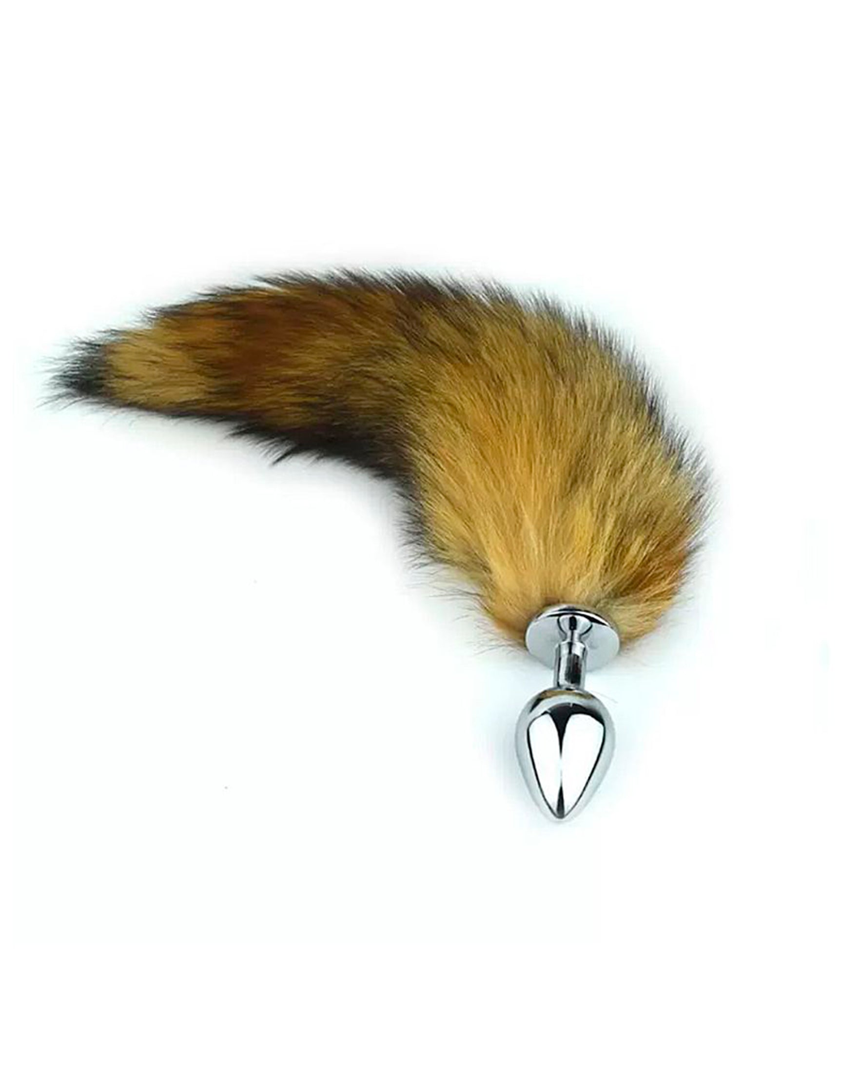 Plug Anal Rabo de Raposa em Marrom Dourado – Doce Malícia