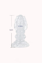 Plug Anal em Silicone com Textura – 13,0×4,5cm – Doce Malícia