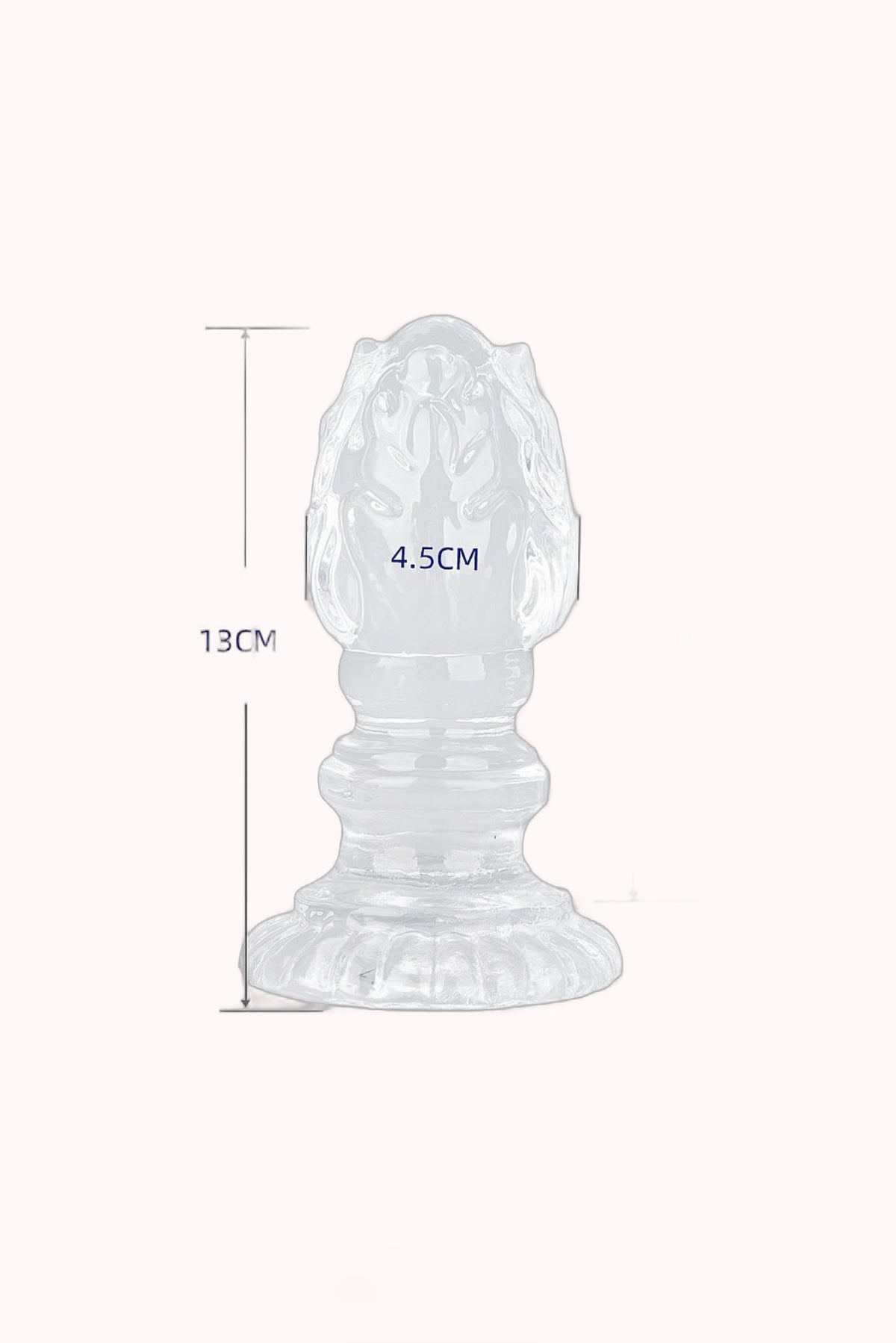 Plug Anal em Silicone com Textura – 13,0×4,5cm – Doce Malícia