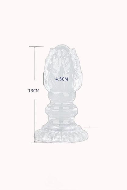Plug Anal em Silicone com Textura – 13,0×4,5cm – Doce Malícia
